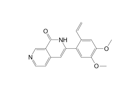 2,7-Naphthyridin-1(2H)-one, 3-(2-ethenyl-4,5-dimethoxyphenyl)-