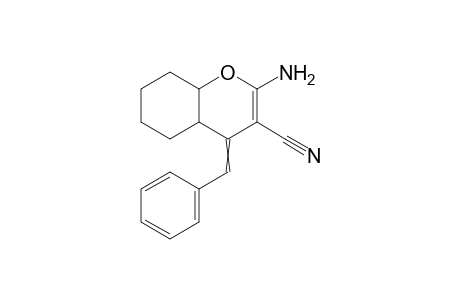 2-Amino-4-benzylidene-4a,5,6,7,8,8a-hexahydro-4H-chromene-3-carbonitrile