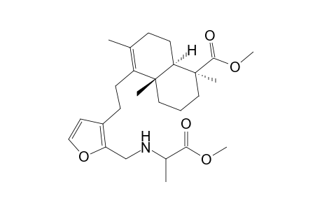 Methyl (1S,4aS,8aR)-5-{2-[2-(1-methoxy-1-oxopropan-2-ylaminomethyl)furan-3-yl]ethyl}-1,4a,6-trimethyl-1,2,3,4,4a,7,8,8a-octahydronaphthalene-1-carboxylate
