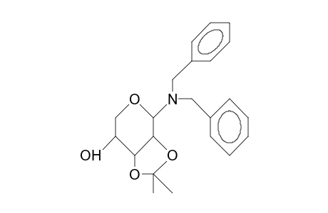 N,N-Dibenzyl-2,3-O-isopropylidene-B-D-ribopyranosylamine