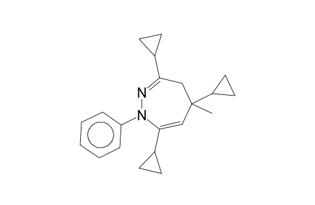 3,5,7-Tricyclopropyl-4,5-dihydro-5-methyl-1-phenyl-1H-1,2-diazepine