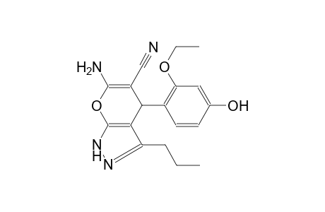6-amino-4-(2-ethoxy-4-hydroxyphenyl)-3-propyl-1,4-dihydropyrano[2,3-c]pyrazole-5-carbonitrile