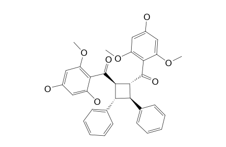 REL-1-BETA-(4,6-DIHYDROXY-2-METHOXY)-BENZOYL-REL-2-ALPHA-(2,6-DIMETHOXY-4-HYDROXY)-BENZOYL-REL-(3-BETA,4-ALPHA)-DIPHENYLCYCLOBUTANE