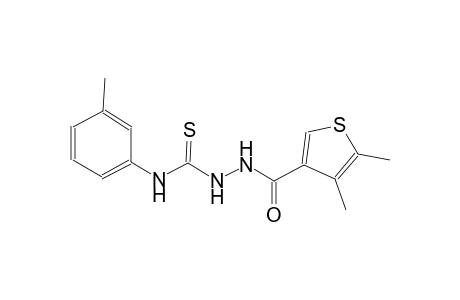2-[(4,5-dimethyl-3-thienyl)carbonyl]-N-(3-methylphenyl)hydrazinecarbothioamide