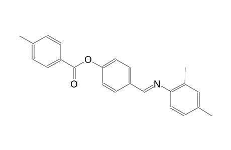 benzoic acid, 4-methyl-, 4-[(E)-[(2,4-dimethylphenyl)imino]methyl]phenyl ester
