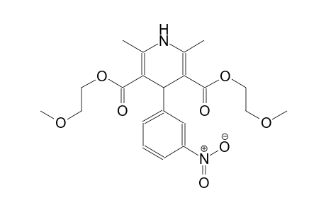 3,5-pyridinedicarboxylic acid, 1,4-dihydro-2,6-dimethyl-4-(3-nitrophenyl)-, bis(2-methoxyethyl) ester