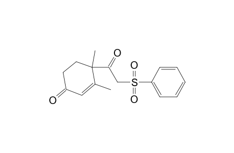 2-Cyclohexen-1-one, 3,4-dimethyl-4-[(phenylsulfonyl)acetyl]-
