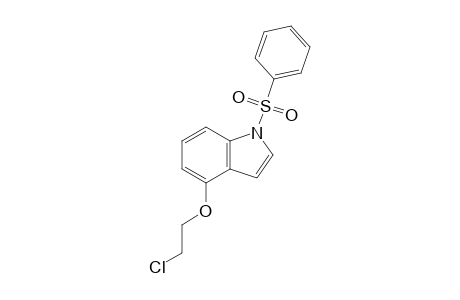 1-(benzenesulfonyl)-4-(2-chloroethoxy)indole