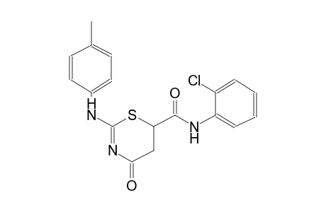N-(2-chlorophenyl)-4-oxo-2-(4-toluidino)-5,6-dihydro-4H-1,3-thiazine-6-carboxamide