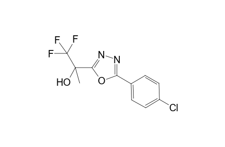 2-[5-(4-Chlorophenyl)-1,3,4-oxadiazol-2-yl]-1,1,1-trifluoro-2-propanol
