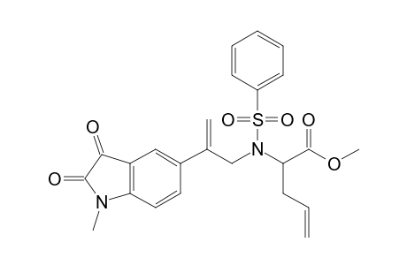Methyl 2-{[2-(1-methyl-2,3-dioxo)-2,3-dihydro-1H-indole-5-yl]prop-2-enyl(phenylsulfonyl)amino}-4-pentenoate
