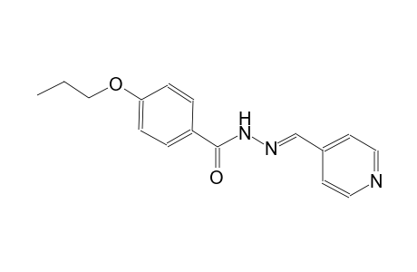4-propoxy-N'-[(E)-4-pyridinylmethylidene]benzohydrazide