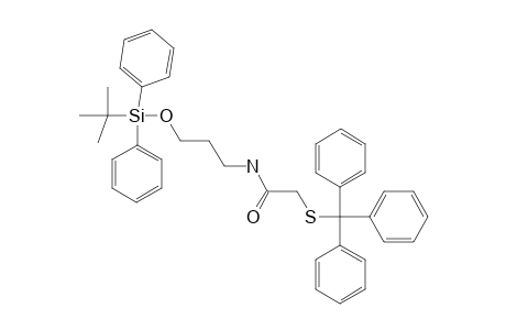 N-(S-TRITYL-2-MERCAPTOACETYL)-O-TERT.-BUTYLDIPHENYLSILYL-3-AMINOPROPANOL