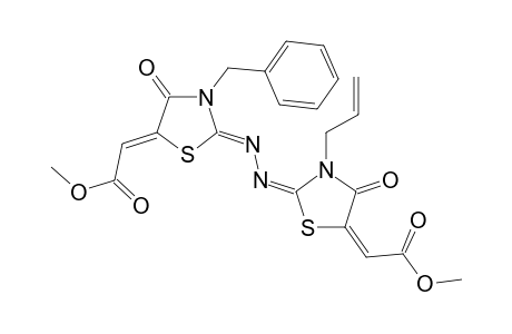 Methyl (Z)-2-((E)-3-Allyl-2-{(E)-[(Z)-3-benzyl-5-(2-methoxy-2-oxoethylidene)-4-oxothiazolidin-2-ylidene]hydrazono}-4-oxothiazolidin-5-ylidene)acetate