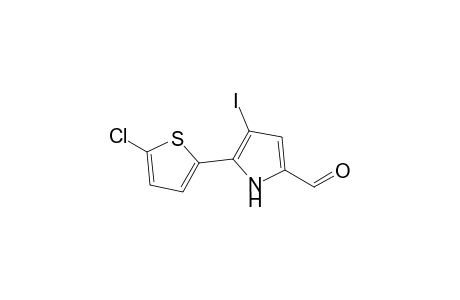 5-(5-Chloranylthiophen-2-yl)-4-iodanyl-1H-pyrrole-2-carbaldehyde