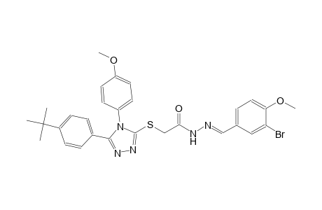N'-[(E)-(3-bromo-4-methoxyphenyl)methylidene]-2-{[5-(4-tert-butylphenyl)-4-(4-methoxyphenyl)-4H-1,2,4-triazol-3-yl]sulfanyl}acetohydrazide