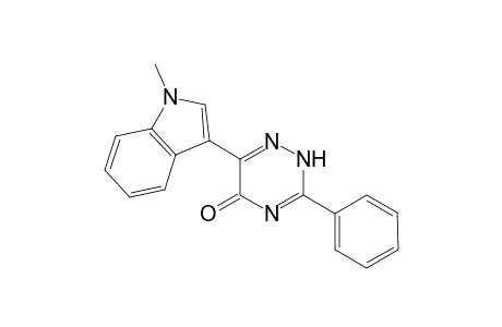 3-Phenyl-6-(N-methylindol-3'-yl)-1,2,4-triazin-5(2H)-one