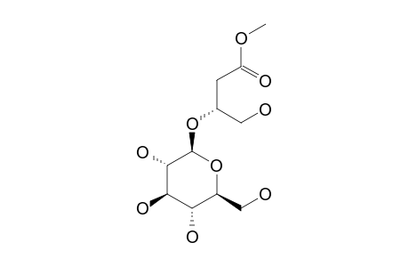 METHYL-3-O-BETA-D-GLUCOPYRANOSYL-(3R),4-DIHYDROXYBUTANOATE