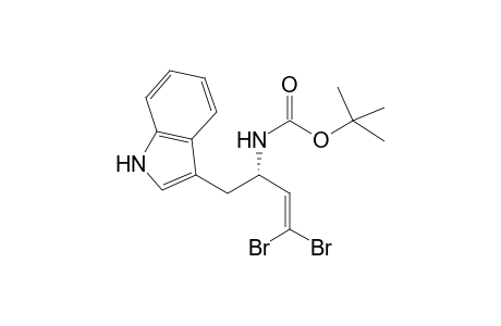 (S)-1-[Methyl(3'-indolyl)]-3,3-dibromo-N-(t-butoxycarbonyl)-2-propenamine