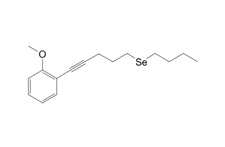 1-Butylseleno-5-o-methoxyphenyl-pent-4-yne