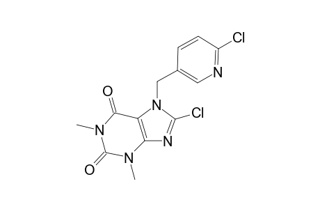 1H-Purine-2,6-dione, 8-chloro-7-[(6-chloro-3-pyridinyl)methyl]-3,7-dihydro-1,3-dimethyl-