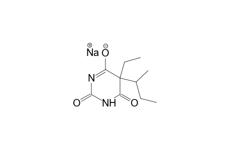 5-sec-butyl-5-ethylbarbituric acid, sodium salt