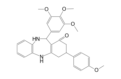 1H-dibenzo[b,e][1,4]diazepin-1-one, 2,3,4,5,10,11-hexahydro-3-(4-methoxyphenyl)-11-(3,4,5-trimethoxyphenyl)-