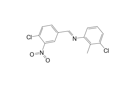 (3-chloro-2-methyl-phenyl)-(4-chloro-3-nitro-benzylidene)-amine