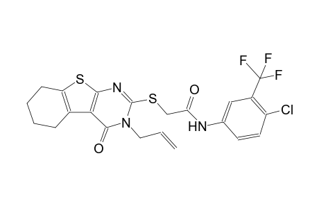 acetamide, N-[4-chloro-3-(trifluoromethyl)phenyl]-2-[[3,4,5,6,7,8-hexahydro-4-oxo-3-(2-propenyl)benzo[4,5]thieno[2,3-d]pyrimidin-2-yl]thio]-