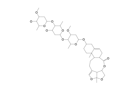 GLAUCOGENIN-C-3-O-ALPHA-D-OLEANDROPYRANOSYL-(1->4)-BETA-D-DIGITOXOPYRANOSYL-(1->4)-ALPHA-D-OLEANDROPYRANOSIDE
