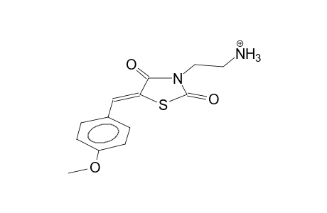 3-(2-ammonioethyl)-5-(4-methoxybenzylidene)thiazolidine-2,4-dione