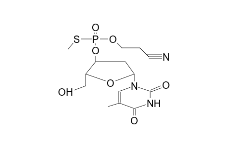 3'-O-METHYLTHIO(2-CYANOETHOXY)PHOSPHORYLTHYMIDINE