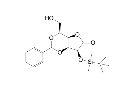 3,5-O-Benzylidene-2-O-(t-butyldimethylsilyl)-L-gulono-1,4-lactone
