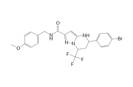 5-(4-bromophenyl)-N-(4-methoxybenzyl)-7-(trifluoromethyl)-4,5,6,7-tetrahydropyrazolo[1,5-a]pyrimidine-2-carboxamide