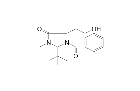 1-Benzoyl-2-tert-butyl-5-(2-hydroxyethyl)-3-methyl-4-imidazolidinone