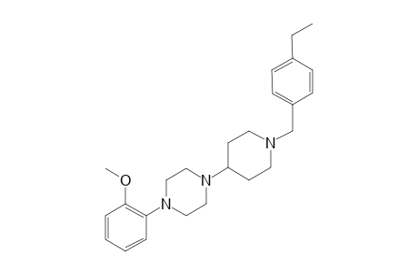 1-[1-(4-ethylbenzyl)-4-piperidyl]-4-(2-methoxyphenyl)piperazine