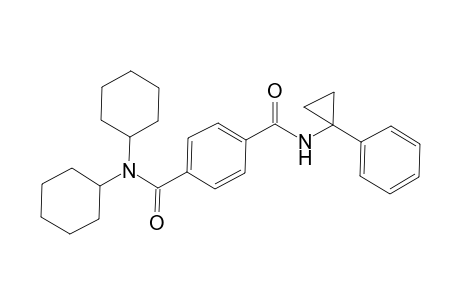 4-N,4-N-dicyclohexyl-1-N-(1-phenylcyclopropyl)benzene-1,4-dicarboxamide