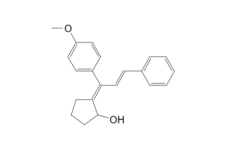 (E)-2-((E)-1-(4-Methoxyphenyl)-3-phenylallylidene)cyclopentan-1-ol