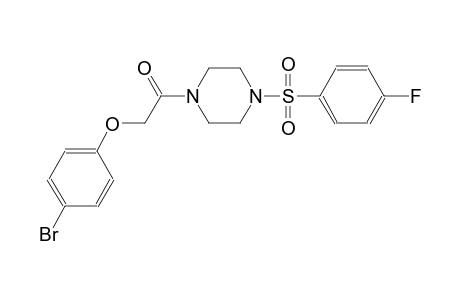 piperazine, 1-[(4-bromophenoxy)acetyl]-4-[(4-fluorophenyl)sulfonyl]-