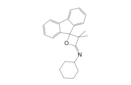 Spiro[fluorene-9,2'-oxetan]-4'-imine, N-cyclohexyl-3',3'-dimethyl-