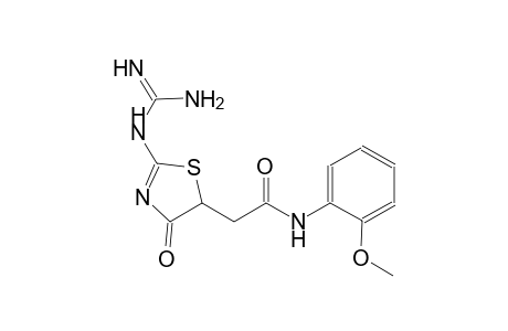 5-thiazoleacetamide, 2-[(aminoiminomethyl)amino]-4,5-dihydro-N-(2-methoxyphenyl)-4-oxo-