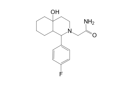 2-Isoquinolineacetamide, 1-(4-fluorophenyl)decahydro-4a-hydroxy-