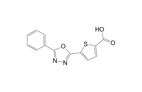 5-(5-Phenyl-1,3,4-oxadiazol-2-yl)-2-thiophenecarboxylic Acid