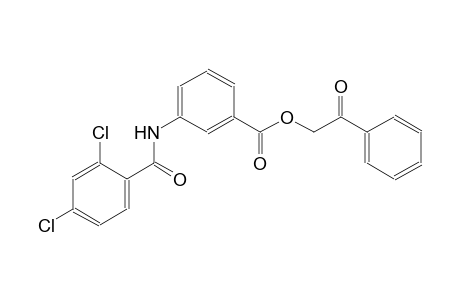 benzoic acid, 3-[(2,4-dichlorobenzoyl)amino]-, 2-oxo-2-phenylethyl ester