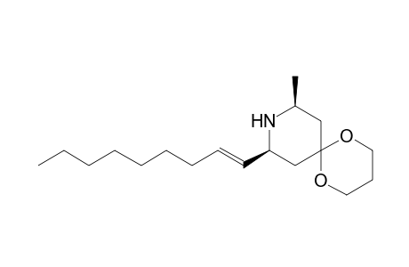 (-)-(8S,10S)-10-Methyl-8-(non-1-enyl)-1,5-dioxa-9-azaspiro[5.5]undecane