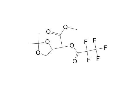 Methyl 3,4-o-isopropylidene-L-threonate, pentafluoropropionate