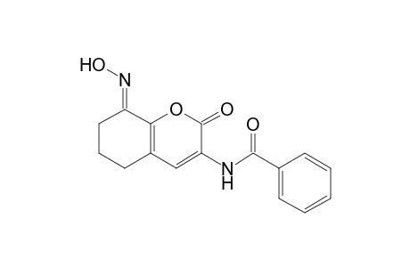 N-(5,6,7,8-Tetrahydro-8-hydroxyimino-2-oxo-2H-1-benzopyran-3-yl)benzamide