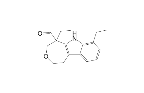 1,9-Diethyl-6,8,9,10-tetrahydro-5H-7-oxa-10-azabenzo[a]azulene-9-carbaldehyde