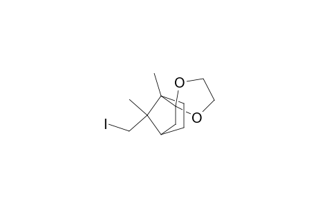 Spiro[bicyclo[2.2.1]heptane-2,2'-[1,3]dioxolane], 7-(iodomethyl)-1,7-dimethyl-, [1R-(1.alpha.,4.alpha.,7S*)]-