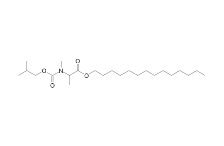 Alanine, N-methyl-N-isobutoxycarbonyl-, tetradecyl ester